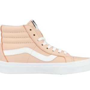 Vans Pink Leather Hightops